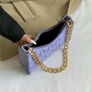 Moneis Leather Baguette Bag